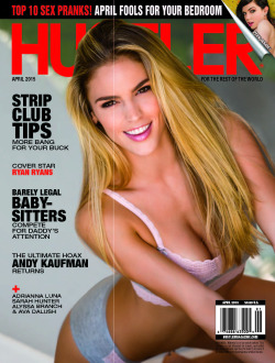 mssarahhunter:   It’s almost here! Now, I can finally announce my big news! I have a 10-page feature in the April 2015 issue of Hustler Magazine (and a tiny photo on the cover)! This will be the 2nd time my photos have been published in Hustler and