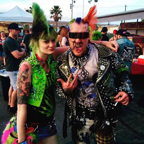 Reptile friends&lt;3 #punkrockbowling #prb2016 #prb16 #studs #diy #punksdresspunk