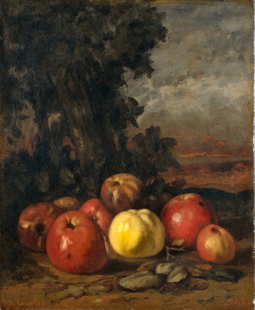 Still Life with Apples, Gustave Courbet, 1872Happy birthday to Gustave Courbet, born on this date in