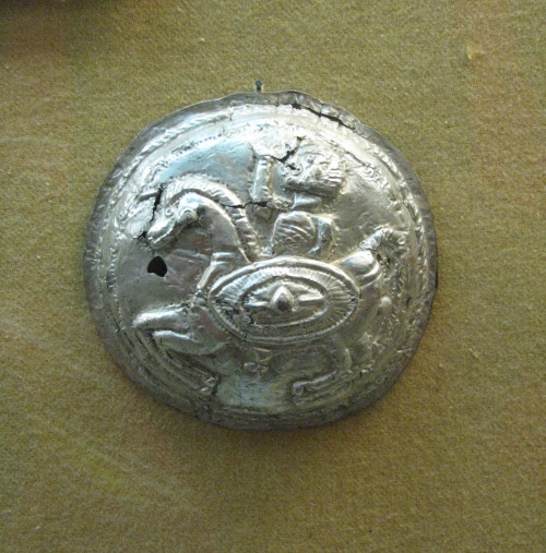 Dacian warrior / god of war* 1st century BCE* Silver hoard of Lupu* National Museum of Union, Romani