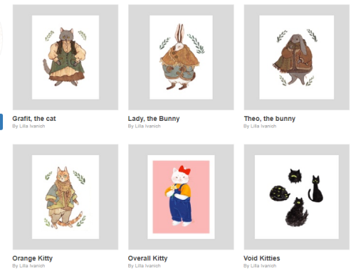 cornflakesdoesart:Added some new prints to my printshop! Gonna drop the link in the notes and also U