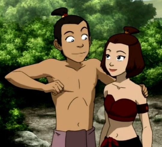 arteyhumano299:Okay I’m sorry but I find it genuinely hilarious that Zukka shippers consistently characterize Sokka as being the taller and bulkier one when this is canonically Sokka’s buildWhile this is Zuko’sLike Zuko brakes metal chains and wood