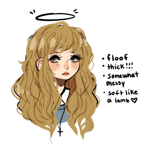 crybabiest:  kate hair headcanons <;3c 