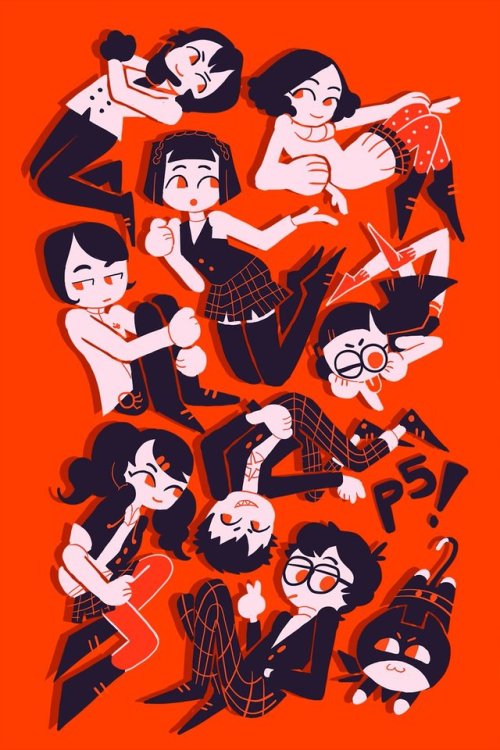 here’s a p5 print i finished up back in september, based on a super old doodle but this time the who