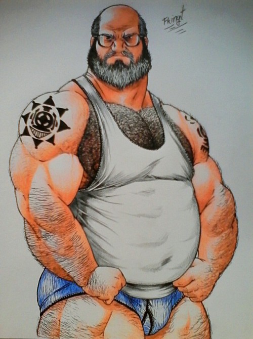 fkingt: hairy-bigbug:   BILF Scetches of the Day   @fkingt@mistershullick @zangiefmygayawakening   Wow thanks a lot 