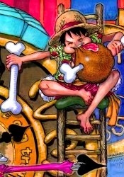 beif0ngs:  Luffy + Meat 