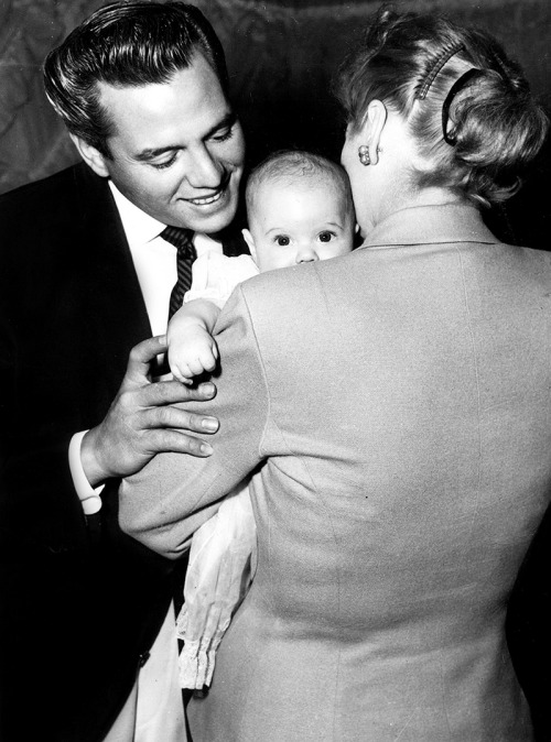 mariedeflor: Lucille Ball and Desi Arnaz photographed with their son at his Christening, 1953