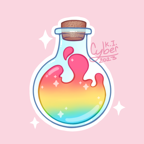 Happy Pride Month! Another Pride Potion Series! This Set I'm Planning On Making Into Acrylic Charms!