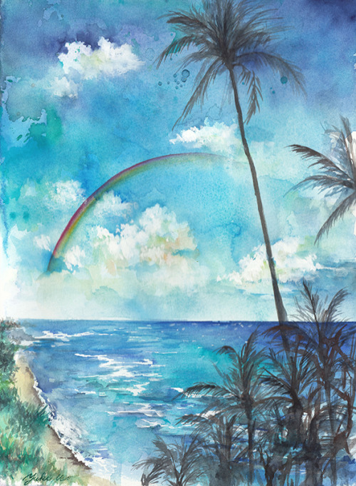 Follow me on Instagram.https://www.instagram.com/miyamachiyuki/***HawaiiJan.21,2021 watercolor size：