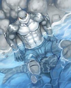 sharkpecs:  by KogawaKenji