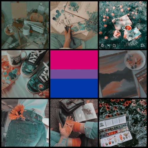 Artsy Bisexual Moodboard for anon! <3