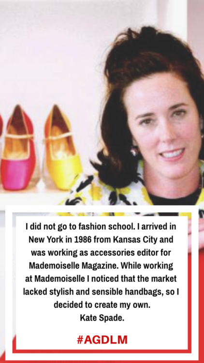 Quote of the day… Kate Spade.1962-2018.#AGDLMhttp://angelguardiandelamoda.tumblr.com | Fashion and m