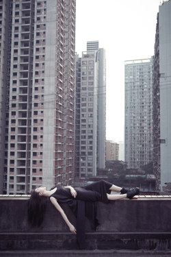 jeou:  Hanging out in Chongqing City, model Lucy for China’s LIFE magazine, April 2012 