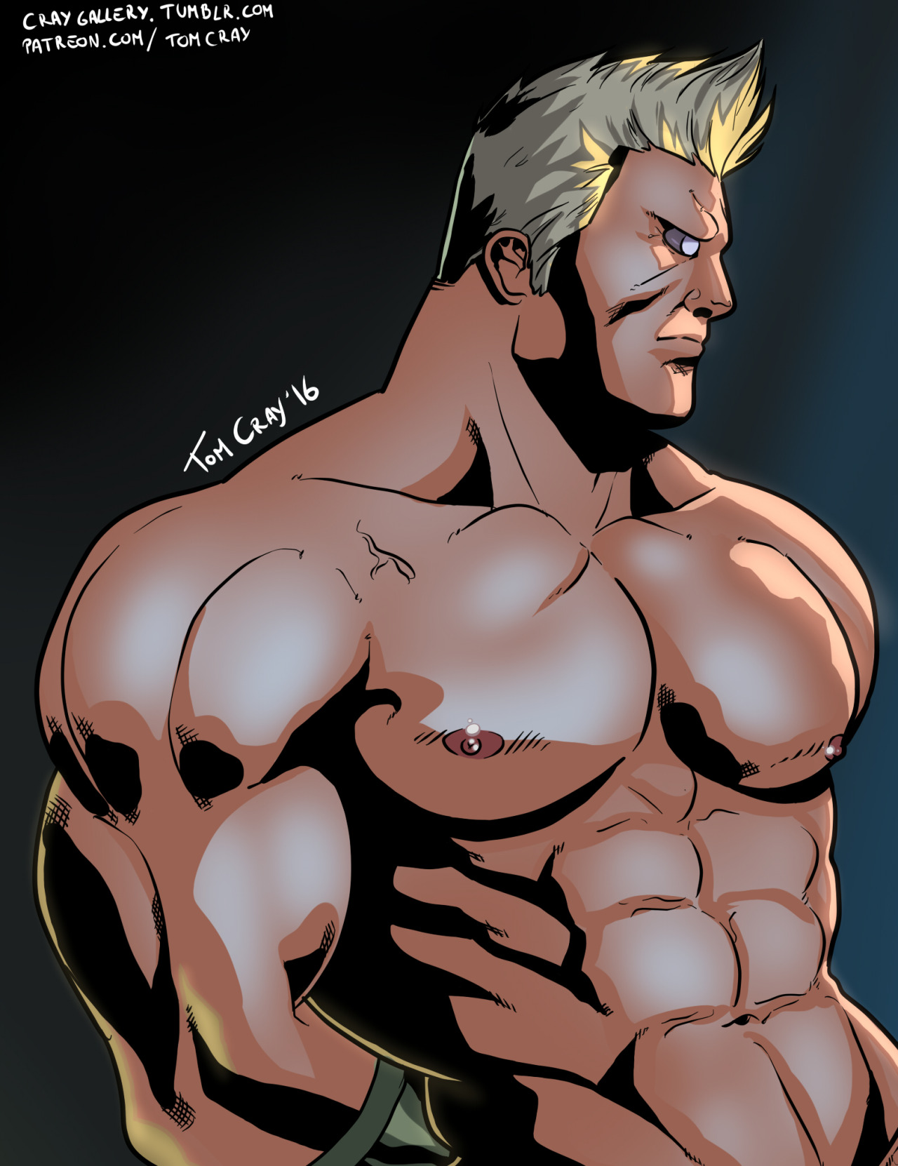 craygallery:  New drawing in Patreon!This is Batsou from Ghost in the shell. Im pretty