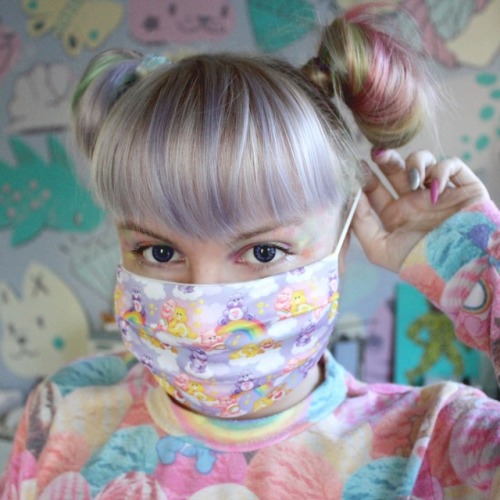 ✨Handmade Care Bears dust masks up in the shop! Now you can b all matchy matchy✨ Nailpopllc.com/shop