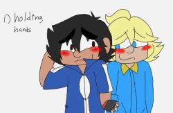 hellacaptor:  30 Day OTP Challenge (Diodeshipping Edition) Day 1: Holding Hands Ughhh how does one draw hands