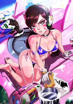 hentai-dreams-goddess-second:  Sexy Overwatch hentai porn collection part 14! With only your Goddess D.va! Show me love hearts! &lt;3