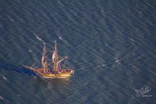 longmaytheysail: Aerial photo of Lady Washington Starlisa Black Photography