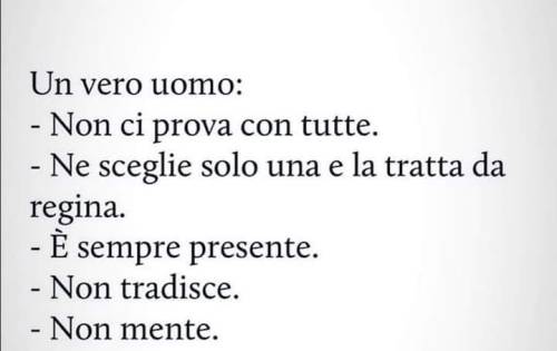 Un Vero Uomo se ne sta per i fatti suoi perché non elemosina niente a nessuno!😎
https://www.instagram.com/p/CEhR-PlJDz0SQtH91bzN2HoqqOwoc7O3kofwRU0/?igshid=6opjgfjf9zo5