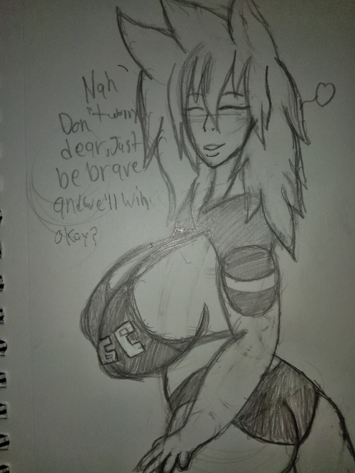A Response From The Fanart That @the-bomb-beanie Did For Me Hope You Like The Heavily Attractive Nemesis-sempai
