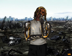 kingarthurab:  Young Thug X One Punch ManRihanna