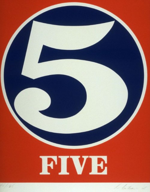 Robert Indiana, portfolio Numbers, 1968. Published by Galerie Schmela, Düsseldorf. Via FAMSF