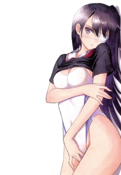 tony taka sister blood breast hold eyepatch seifuku shirt lift swimsuits | #409131 | yande.re