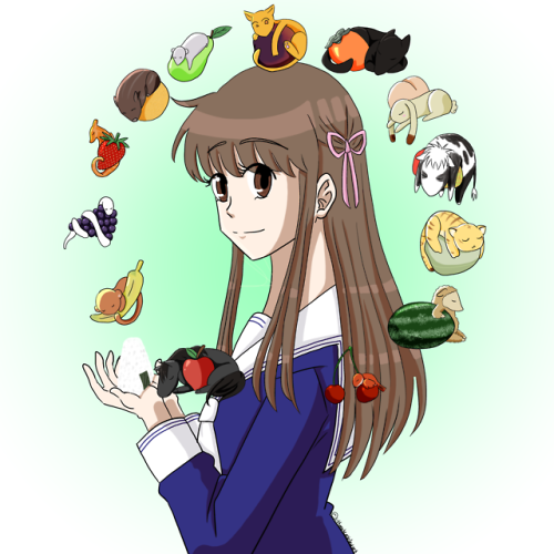  “You can be the rice ball!”___I’ve been drawing so much Fruits Basket fan-art, it