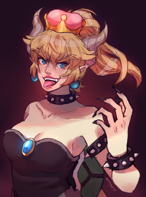 Bowsette is literally the definition of goth gf