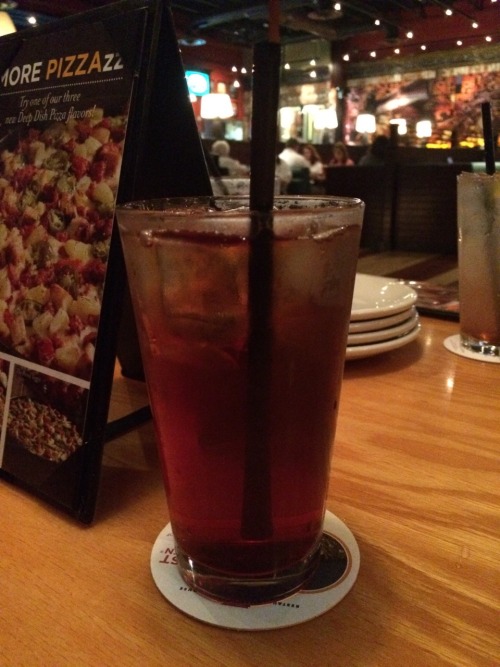 Last Week, At BJ's Brewhouse, I Order Peachberry Iced Tea And Country Fried Chicken.