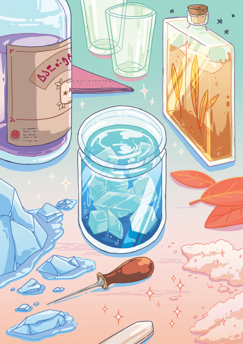 boscribbles:Some spreads from my Peppermint Junction zine - a collection of food a drinks inspired b