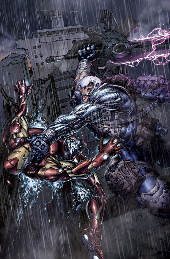 redcell6:  (from top to bottom) X-Sanction #2 illustrated by: Ed McGuinness (lines),