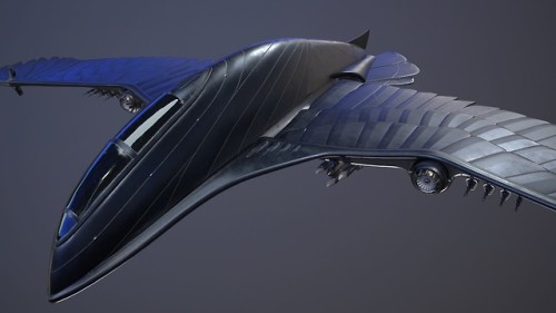 childrenofdune:BlackBird Ornithopter by Mike Morrow (See link for set)This is a piece which I have w