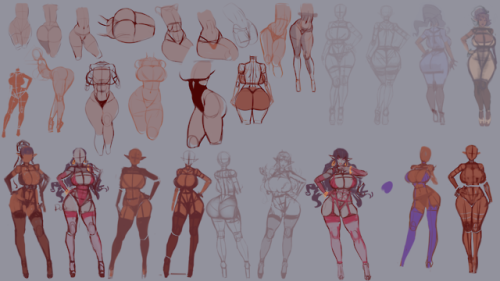 XXX therealfunk:Vanessa sketches/roughs/doodles photo