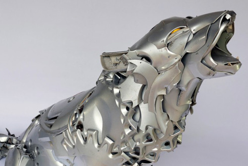 asylum-art:  Old Hubcaps Recycled Into Stunning adult photos