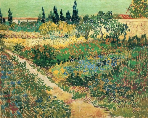 xeptum:Vincent van Gogh - Garden with flowers, 1888.