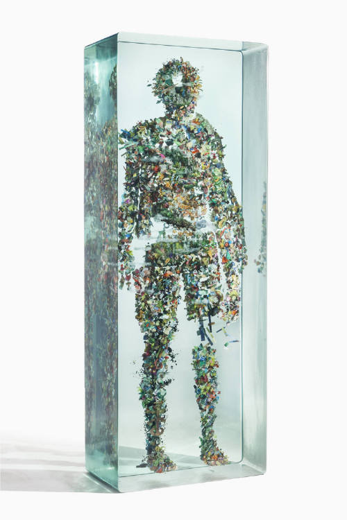 Dustin Yellin, Psychogeography no. 41, 2013
Glass, acrylic, collage