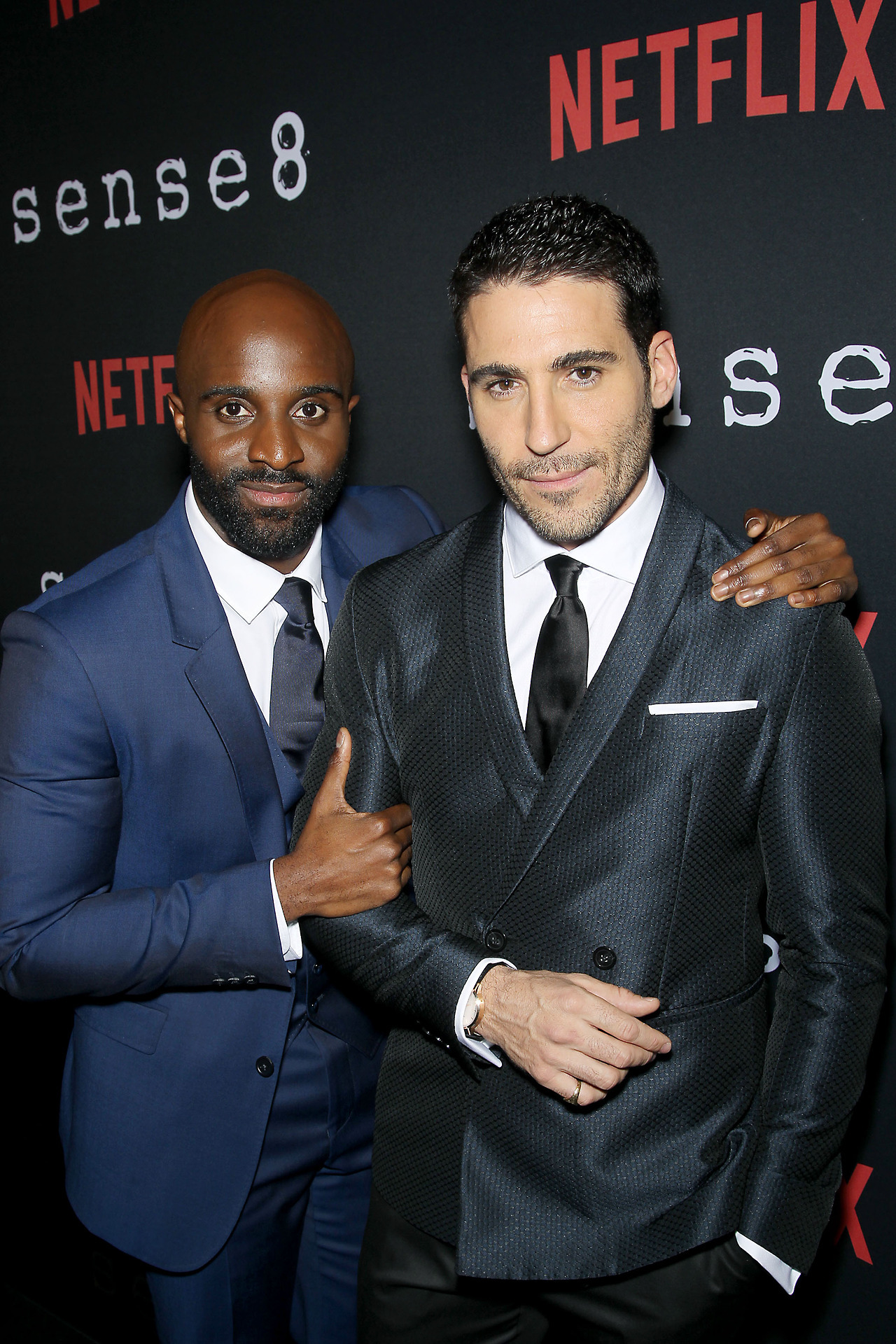 celebsofcolor:Toby Onwumere and Miguel Angel Silvestre attend the Season 2 Premiere