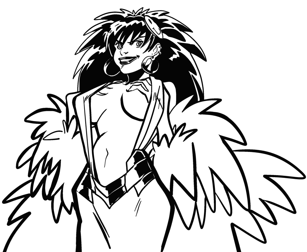 liefeldianabomination:  Summer Drawthread Backlog no.1 Panda Delgado in Ragyo Kiryuuin’s