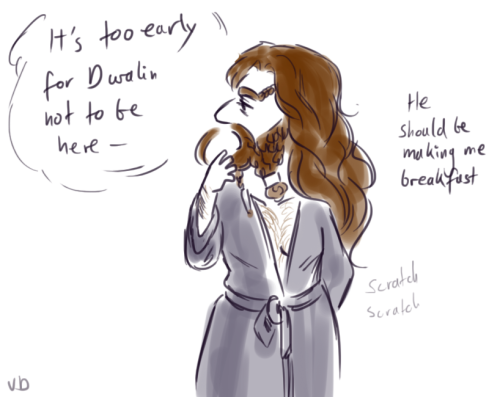 asparklethatisblue: Dwalin had to leave very very early, but he did have enough time to make a very