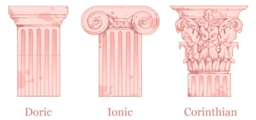 flaroh: Some studies of column orders because all I can draw is classical stuff ig Merch available: 