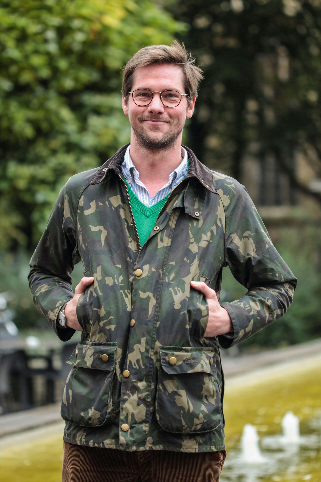 barbour camo shirt