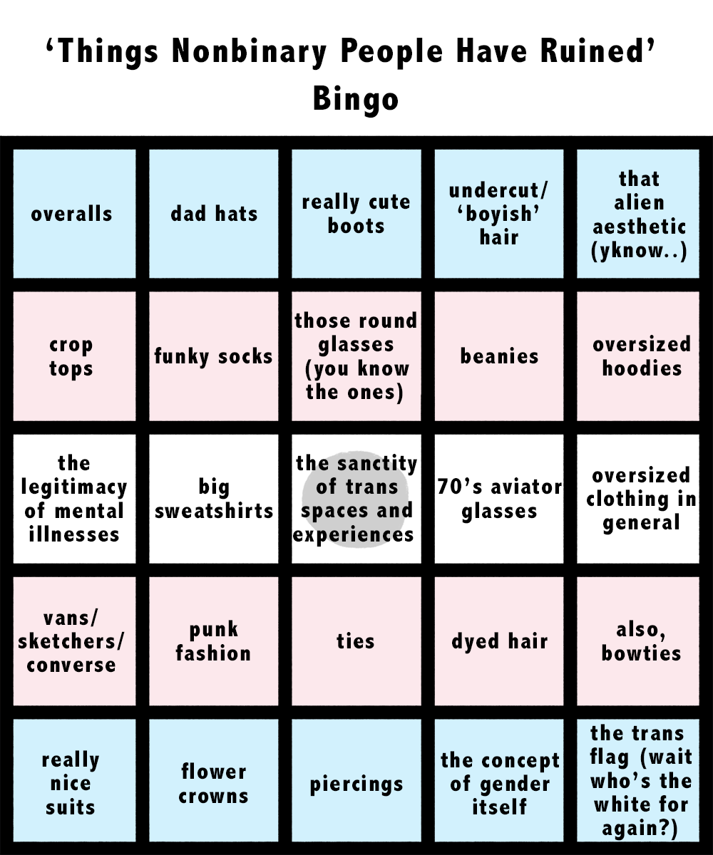 things nonbinary people have ruined
