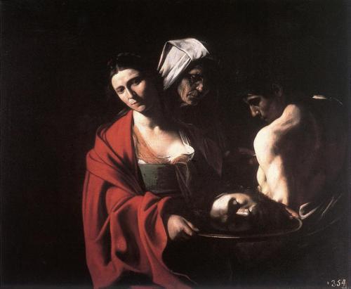 Salome with the Head of John the Baptist, 1609, CaravaggioMedium: oil,canvas