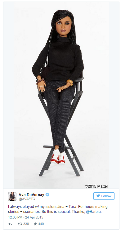 Now There’s a Barbie of Ava DuVernay As part of Mattel’s “Sheroes” collection“The 