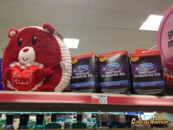 Collegehumor:  Rough Love - Seems Legit? Condoms In The Valentine’s Section At