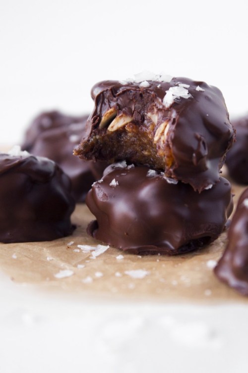 vegan-yums:Vegan caramel macadamia nut bites / Recipe0mggggg  *o*  g2g m4k3y