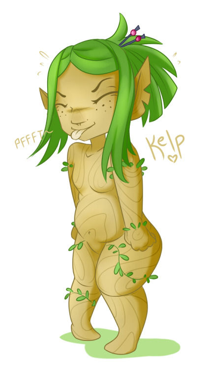 nonnydraws:Another one from the other night. Kelp from @shantiescomic! My sister and I just adore he