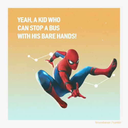 brucebaner:  You can’t be a friendly neighbourhood Spider-Man if there’s no neighbourhoo