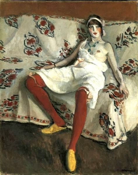 huariqueje:  Les bas rouges (   The red stockings )  -  Albert Marquet  1912 